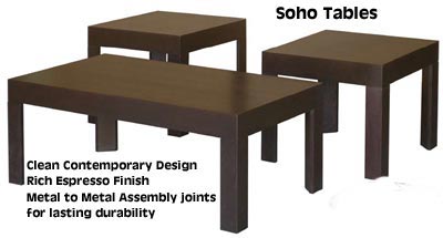 Soho Coffee and End Tables
