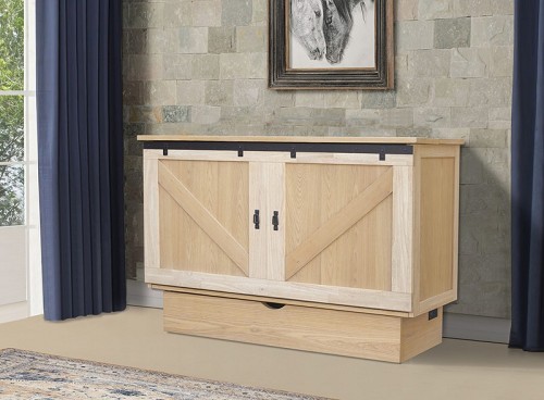 Bridger Light Oak Cabinet Bed 