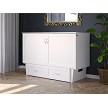 Monroe Espresso Murphy|Monroe Bed Espresso Open|Monroe Cabinet White Closed|Monroe Murphy Bed White Open|Monroe Modern Murphy Dimensions|Monroe Cabinet Murphy Side|Monroe Cabinet Bed USP Power 